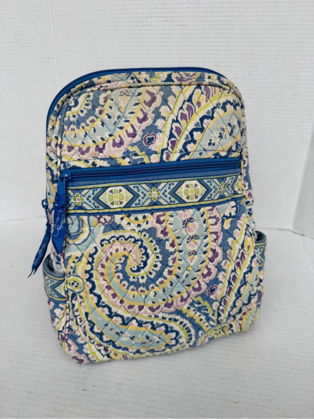 Vera Bradley Small Backpack — Retired Capri Blue Paisley Print